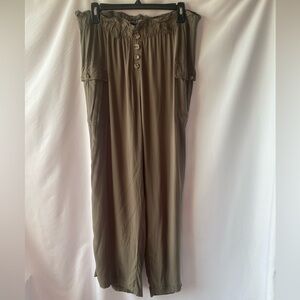 Helium London Wide Leg Pant With Cargo Pockets Size 1X